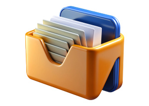 
a folder with papers