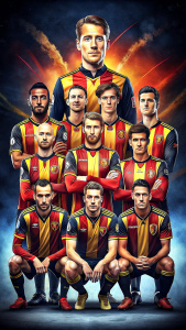 K.V. Mechelen belguim football team, group photo, high resolution, 8k, 