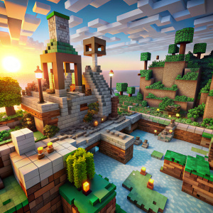 minecraft scene. No persons