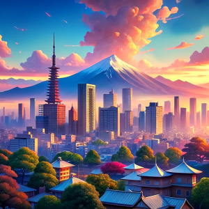 anime background city