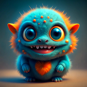 a cute monster