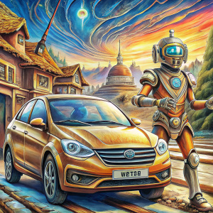 Lada Vesta with autopilot