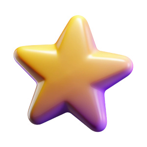 create a transparent background star icon