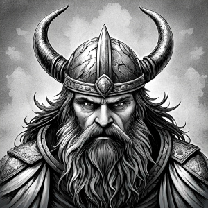 viking perfect realistic art, high-definition, high-definition grey and black, white background 