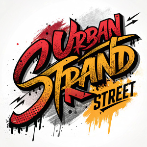 Dynamic, graffiti-inspired logo with bold, irregular font. Edgy and striking design for a brand or company.