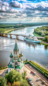 map of Volga river