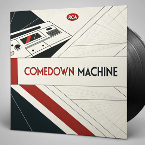 Album cover for 'Comedown Machine' by The Strokes. RCA logo at top left. Flat design style.