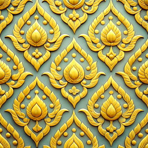 Create a seamless pattern for wall thai design
