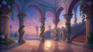 romeo and juliet background, aesthetic, realistic disney aesthetic