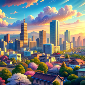 anime background city