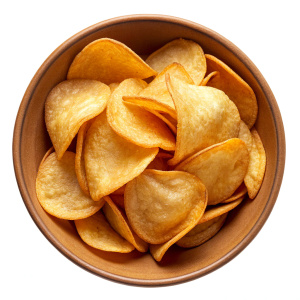 patato chips in bowl