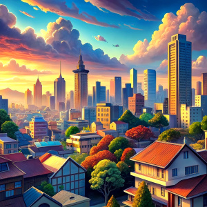 anime background city