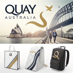 Evolution of Quay Australia's visual identity. From original logo to new sleek design.