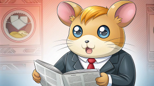 A hamster in a suit sits and reads the news called "Humster Time"