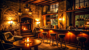 cosy wine bar  