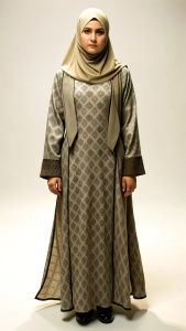 fashion style, gamis, full body