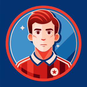 soccer talent icon, vector style, solid white background, vector style
