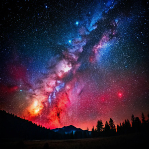 kreiere mir ein Image von einem Sternenhimmel