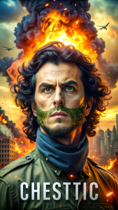Revolution, chaos, dynamic and esthetic, cinematic poster