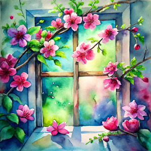 blossom window flowers 