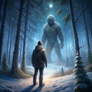 Andrei stood frozen, unable to move or speak. His gaze met the creature's, and for a moment, it seemed like time lost its meaning. Then, Bigfoot disappeared into the darkness of the forest, leaving Andrei with a deep sense of fear that haunted him all the way home.