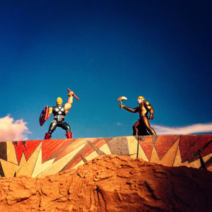 Digital marketplace showcasing Marvel's Avengers product line. High-definition images of action figures against a backdrop of a stylized comic book design. Characters depicted in dynamic poses.