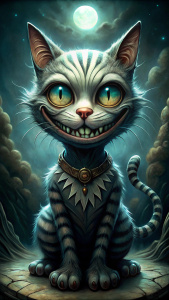 A TIM BURTON-STYLE CAT 