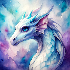 white dragon icon for videogame