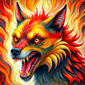 The evil demon dog-bear