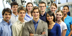 technological university students posing for portrait