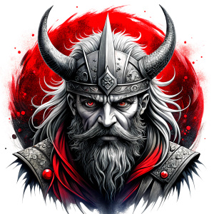 viking perfect realistic art, high-definition, high-definition grey and black, white background 