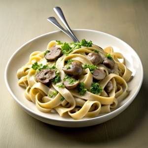 pasta with mushroom sauce