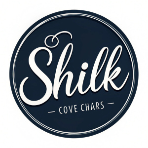 рукописный округлый логотип Shilk