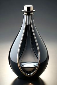 futuristic tequila bottle