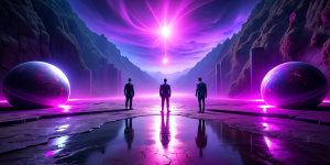 business of China and Russia, purple color, pink color