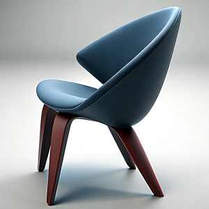  matte rubber thin chair inspired by geometry in mix of minimalistic and constructivism style 