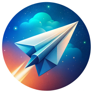avion de papel vector