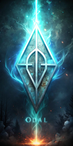 Magical symbol "Meaning of Odal rune"