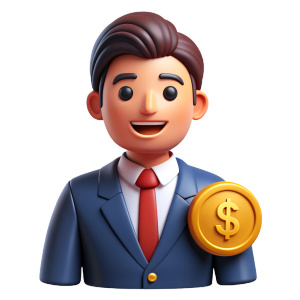 finance consultant with dollar