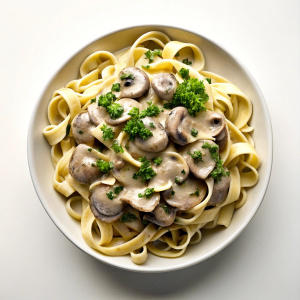 pasta with mushroom sauce