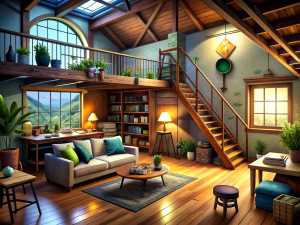 loft-style room