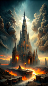 Gehenna (Hebrew Mythology):

In Hebrew mythology, Gehenna is a place where evildoers and sinners face punishment. This location, engulfed in flames, is considered a space where sinners undergo purification and penance after their earthly demise.