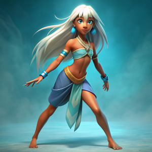  Kida Gakash "Kida" Nedakh is the princess (later queen) of Atlantis, a character from the famous Disney animated film Atlantis: The Lost World. Kidagakash concept art full-length graphics pixar 3 render dynamic pose   