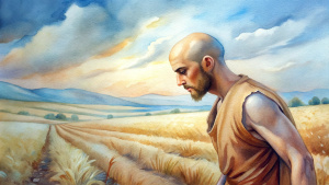 In ancient times of the Bible, Elisha, a young man with a bald head, plowed the fields.
​