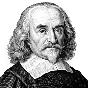 Thomas Hobbes , philosopher , headshot , statue