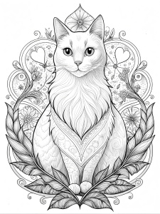  line art, realistic black and white Russian Blue playing. Black and White Image, thick lines, well defined lines. Coloring page. No Color, No black Shading. Thick lines. size 8.5x11in. Black and White lines only. Use thick lines. Thick LINES