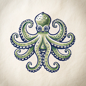 octopus logo for Turkish seafood restaurant