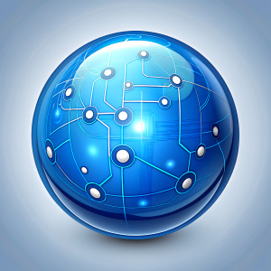 global blue circuit board  background