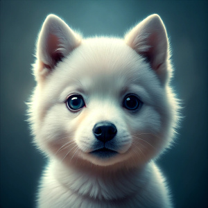 face white baby doge shiba inu, white baby shiba inu dog, reality, ultra hd, 4k real 