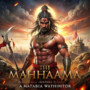 ChatGPT

You said:
Write prompt to create a novel book cover on ashwatthama the mahabharata war warrior
ChatGPT said:
ChatGPT
Here’s a prompt to create a novel book cover for Ashwatthama, the warrior from the Mahabharata:

"Depict Ashwatthama, the fierce and immortal warrior from the Mahabharata, standing amidst the aftermath of battle. He should have a towering and imposing figure, with glowing, intense eyes that reflect both anger and sorrow. His powerful armor and weapons should gleam under a blood-red sky, and his forehead should be adorned with the glowing jewel that symbolizes his immortality. Surround him with broken chariots, fallen warriors, and a misty battlefield, creating a sense of both victory and devastation. The mood should be intense and dramatic, evoking both his strength and his cursed destiny. The title should be bold and stand out, capturing the epic nature of the tale.
